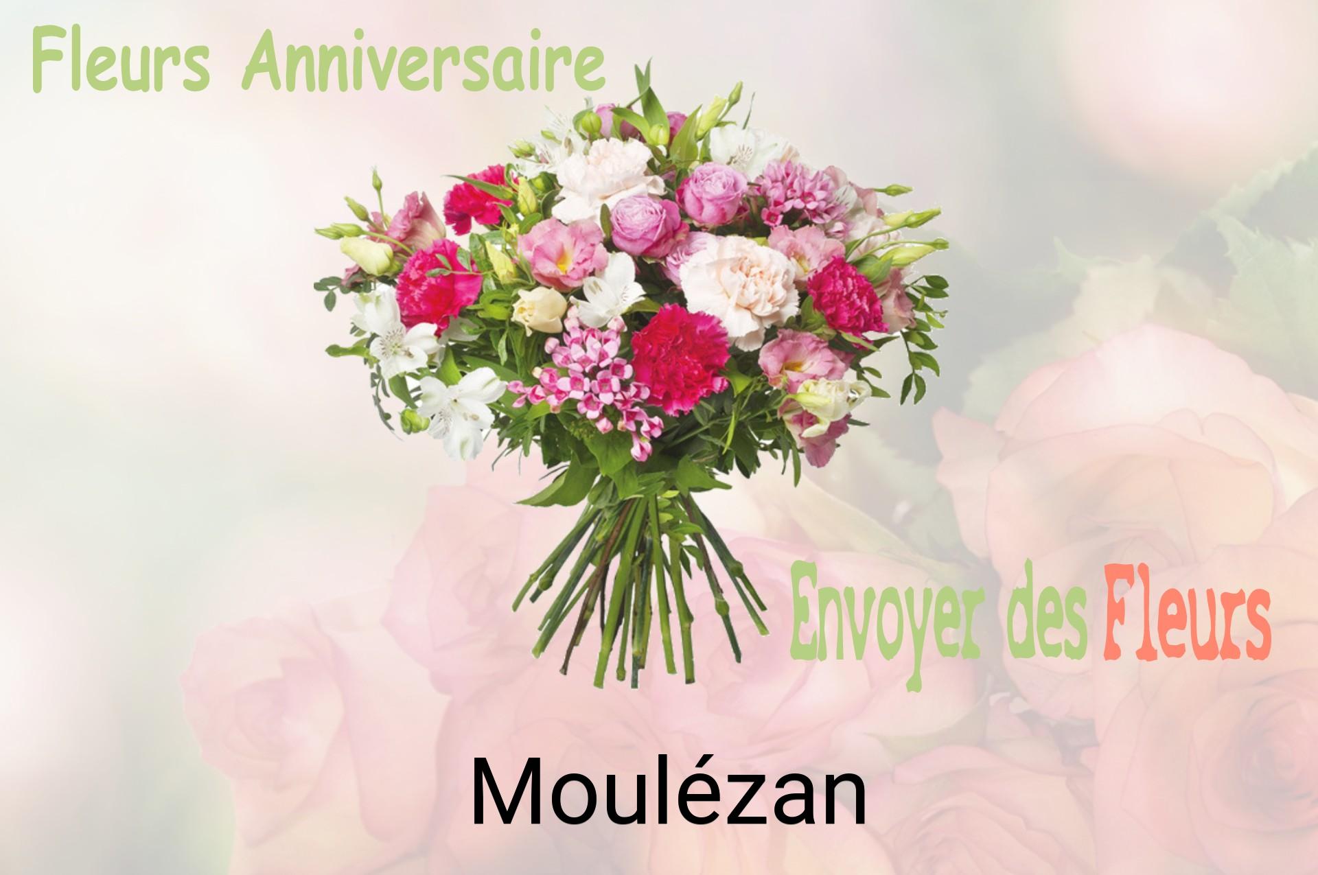 Bouquet de fleurs d’anniversaire livré à Moulézan